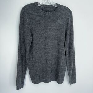 NWT Mens Asos Size M Medium Crewneck Acrylic Gray Black Mix Sweater Pullover